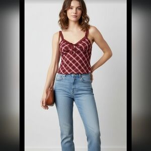 No Boundaries NOBO Tank Top L 12-14 Cropped New